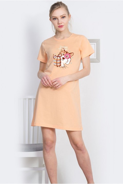 Нічна сорочка жіноча короткий рукав Vienetta Secret 920000-4