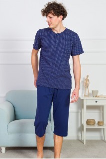 Пижама мужская бриджи футболка короткий рукав Gazzaz 661622