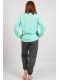 Жіноча піжама штани на манжетах кофта довгий рукав на байці Vienetta Secret 570619-2