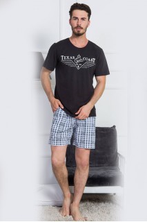 Пижама мужская шорты футболка короткий рукав Gazzaz 382486-2