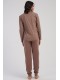 Пижама женская штаны на манжетах с карманами кофта длинный рукав Vienetta Secret 581550