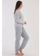 Піжама жіноча штани кофта довгий рукав флісова Vienetta Secret 582640