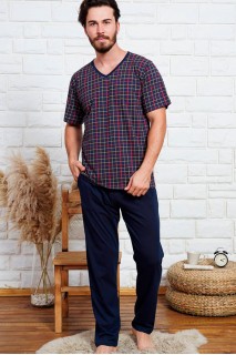 Пижама мужская брюки футболка короткий рукав Gazzaz 424772