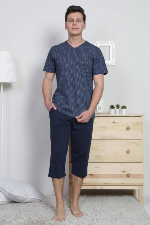 Пижама мужская бриджи футболка короткий рукав Gazzaz 103169-1