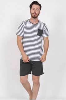 Пижама мужская шорты футболка короткий рукав Gazzaz 630000-1