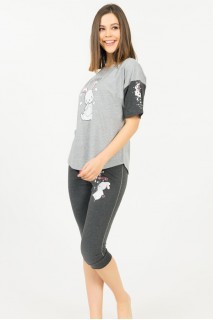 Піжама жіноча капрі футболка короткий рукав Vienetta Secret 360000-5