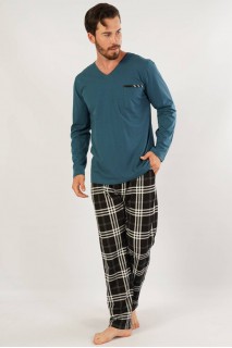 Пижама мужская штаны кофта длинный рукав Gazzaz 402771-2