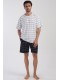 Піжама чоловіча шорти футболка короткий рукав Vienetta Secret 650191