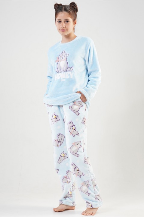 Пижама для девочка штаны кофта длинный рукав софт Vienetta Secret 810266-1