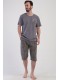 Піжама чоловіча капрі з кишенями короткий рукав Vienetta Secret 670278