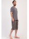 Піжама чоловіча капрі з кишенями короткий рукав Vienetta Secret 670278