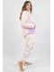 Пижама женская штаны на резинке кофта длинный рукав софт Vienetta Secret 700131