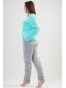 Жіноча піжама штани кофта довгий рукав Vienetta Secret 702797