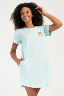 Ночная рубашка женская короткий рукав с карманами Vienetta Secret 740000-4 Ночная рубашка женская короткий рукав с карманами Vienetta Secret 740000-4