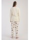 Пижама женская штаны кофта длинный рукав велсофт Vienetta Secret 760168