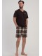Піжама чоловіча шорти з кишенями короткий рукав Vienetta Secret 782091