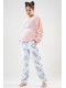 Пижама для девочка штаны кофта длинный рукав софт Vienetta Secret 810266-2