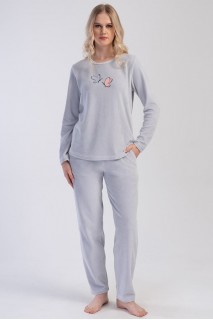 Піжама жіноча велюрова штани довгий рукав Vienetta Secret 820000-3