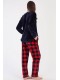 Пижама женская штаны кофта длинный рукав велсофт Vienetta Secret 820190