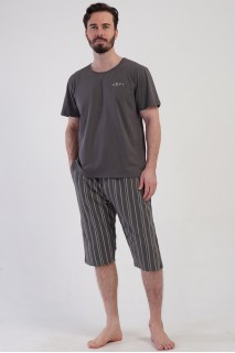 Піжама чоловіча капрі з кишенями короткий рукав Vienetta Secret 821374