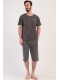 Піжама чоловіча капрі з кишенями короткий рукав Vienetta Secret 821374