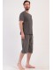 Піжама чоловіча капрі з кишенями короткий рукав Vienetta Secret 821374