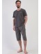 Піжама чоловіча капрі з кишенями короткий рукав Vienetta Secret 821374