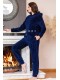 Жіноча піжама штани на манжетах кофта довгий рукав з капюшоном софт Cocoon 84-5021-2