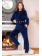 Жіноча піжама штани на манжетах кофта довгий рукав з капюшоном софт Cocoon 84-5021-2