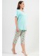 Пижама женская капри футболка короткий рукав Vienetta Secret 850017