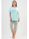 Пижама женская капри футболка короткий рукав Vienetta Secret 850017