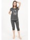 Піжама жіноча капрі футболка короткий рукав Vienetta Secret 920000-7