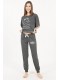 Жіноча піжама штани на манжетах кофта 3/4 рукав Vienetta Secret 930000-1