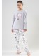 Пижама для девочка штаны кофта длинный рукав софт Vienetta Secret 940216-1