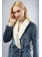 Халат жіночий махровий довгий рукав на запах Vienetta Secret 960000-3