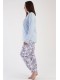 Жіноча піжама штани кофта довгий рукав Vienetta Secret 990557